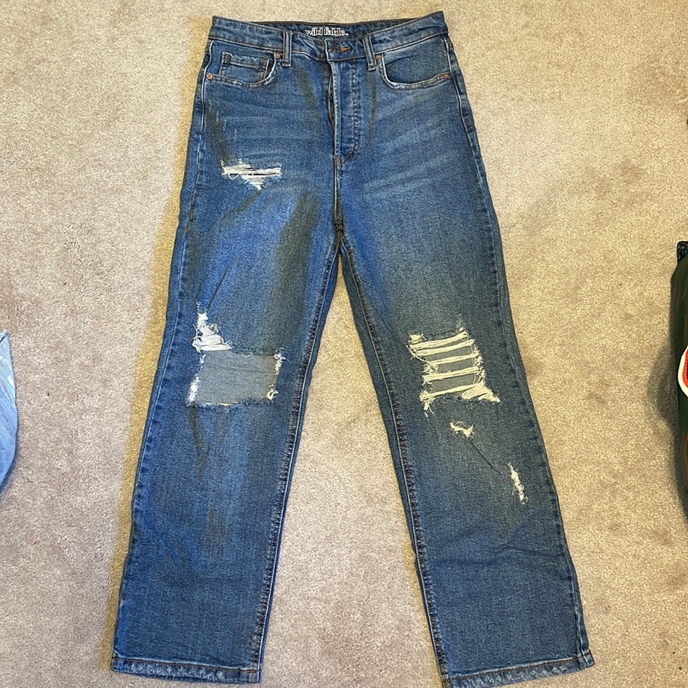 Straight leg jeans